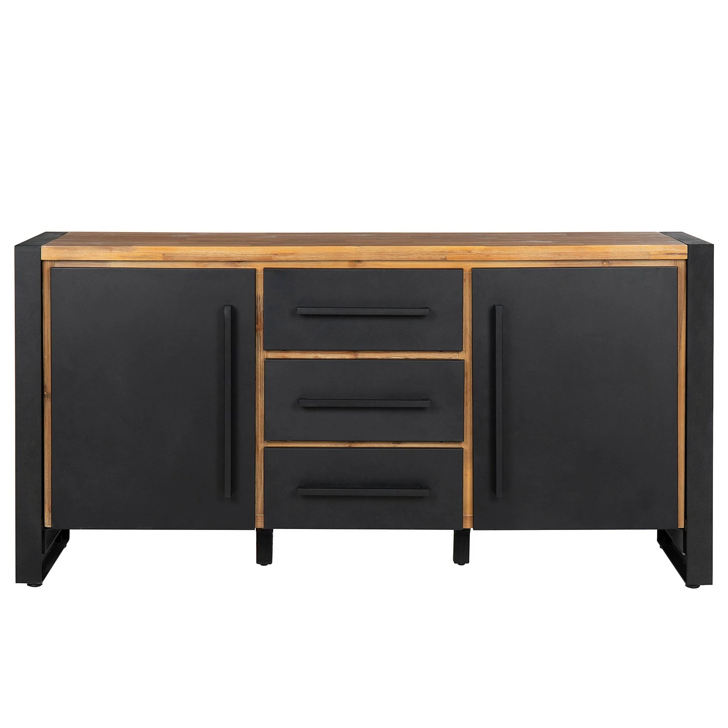 Ars manufacti Sideboard Urban Industry IV - Akazie teilmassiv / Metall - Akazie / Schwarz 6 Ars manufacti Sideboard Urban Industry IV - Akazie teilmassiv / Metall - Akazie / Schwarz – Bild 6