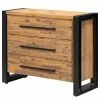 Ars manufacti Kommode Urban Industry - Akazie teilmassiv / Metall - Akazie / Schwarz