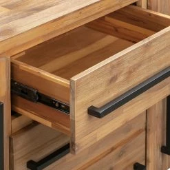 Ars manufacti Sideboard Urban Industry II - Akazie teilmassiv / Metall - Akazie / Schwarz 43 Ars manufacti Sideboard Urban Industry II - Akazie teilmassiv / Metall - Akazie / Schwarz -WOHNZIMMERMÖBEL Verkäufe 1000224223 210714 07374300042 DETAILS P000000001000224223