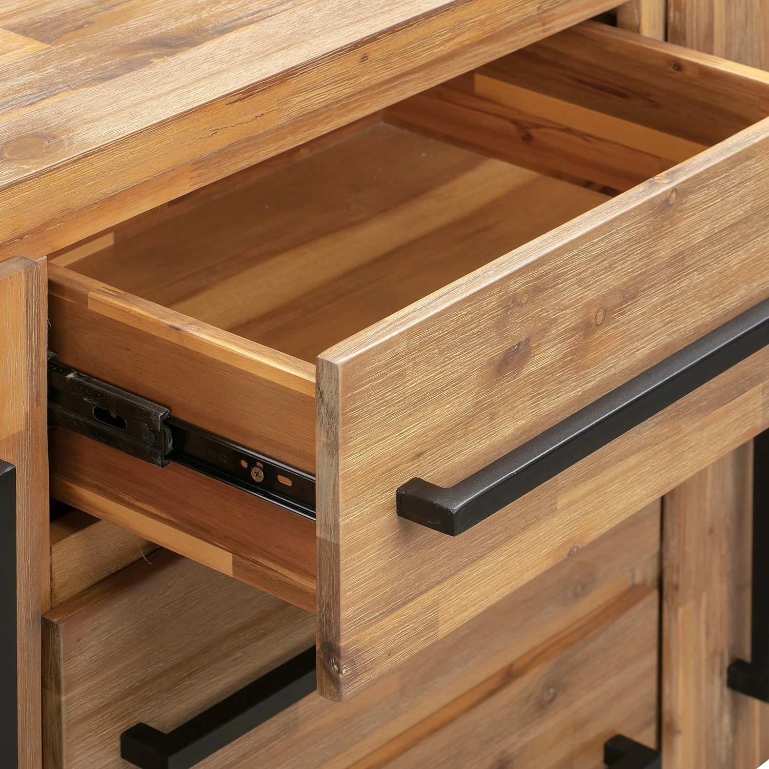 Ars manufacti Sideboard Urban Industry II - Akazie teilmassiv / Metall - Akazie / Schwarz 19 Ars manufacti Sideboard Urban Industry II - Akazie teilmassiv / Metall - Akazie / Schwarz – Bild 19