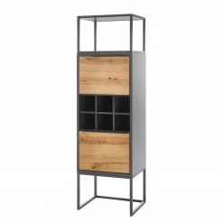 Red Living Wohnwand Barview I (3-teilig) - Echtholzfurnier - Eiche / Anthrazit -WOHNZIMMERMÖBEL Verkäufe 1000224224 210215 11264500010 DETAILS P000000001000224224