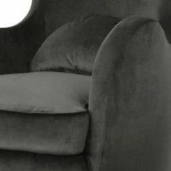 Sessel Moulton - Samt Onoli: Anthrazit -WOHNZIMMERMÖBEL Verkäufe 1000224302 200916 14014100580 DETAILS P000000001000224302