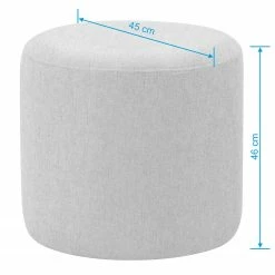 Polsterhocker Moulton - Strukturstoff Talta: Schwarz - 45 x 46 cm 5 Polsterhocker Moulton - Strukturstoff Talta: Schwarz - 45 x 46 cm -WOHNZIMMERMÖBEL Verkäufe 1000224315 200916 14015800649 SKETCH DETAILS P000000001000224315 sketch