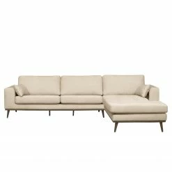 Mørteens Ecksofa Billund I Webstoff - Creme - Longchair davorstehend rechts