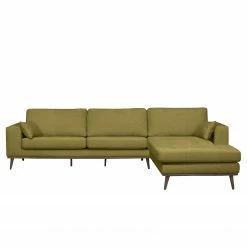 Mørteens Ecksofa Billund I Webstoff - Olivgrün - Longchair davorstehend rechts