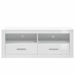 Loftscape TV-Lowboard Bricktown I - Hochglanz Weiß / Matt Weiß -WOHNZIMMERMÖBEL Verkäufe 1000224385 200904 12204800031 DETAILS P000000001000224385