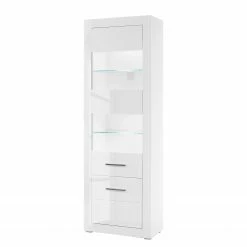 Loftscape Wohnwand Bricktown I (4-teilig) - Hochglanz Weiß / Matt Weiß -WOHNZIMMERMÖBEL Verkäufe 1000224390 200904 12215800067 DETAILS P000000001000224390