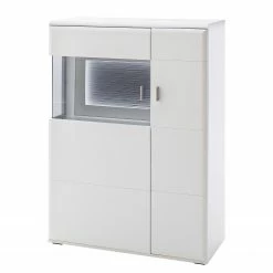 Loftscape Highboard Cassville - Matt Weiß / Anthrazit