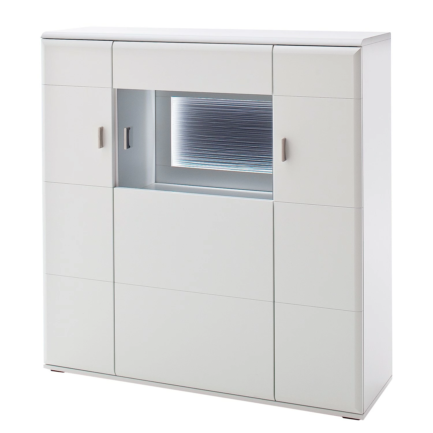 Loftscape Highboard Cassville - Matt Weiß / Anthrazit 1 Loftscape Highboard Cassville - Matt Weiß / Anthrazit