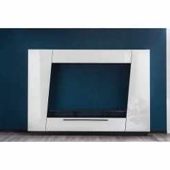 Fredriks Wohnwand Reedley (4-teilig) - Hochglanz Weiß -WOHNZIMMERMÖBEL Verkäufe 1000224469 200902 06402500032 MOOD DETAILS P000000001000224469 mood