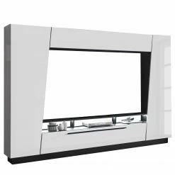 Fredriks Wohnwand Reedley (4-teilig) - Hochglanz Weiß -WOHNZIMMERMÖBEL Verkäufe 1000224469 200902 06402500033 DETAILS P000000001000224469