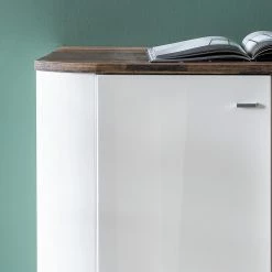 Fredriks Sideboard Karlsburg - Hochglanz Weiß / Altholz Dekor -WOHNZIMMERMÖBEL Verkäufe 1000224471 200902 06404000057 DETAILS P000000001000224471