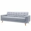 Fredriks Schlafsofa Cropwell - Webstoff - Webstoff Ramse: Hellblau