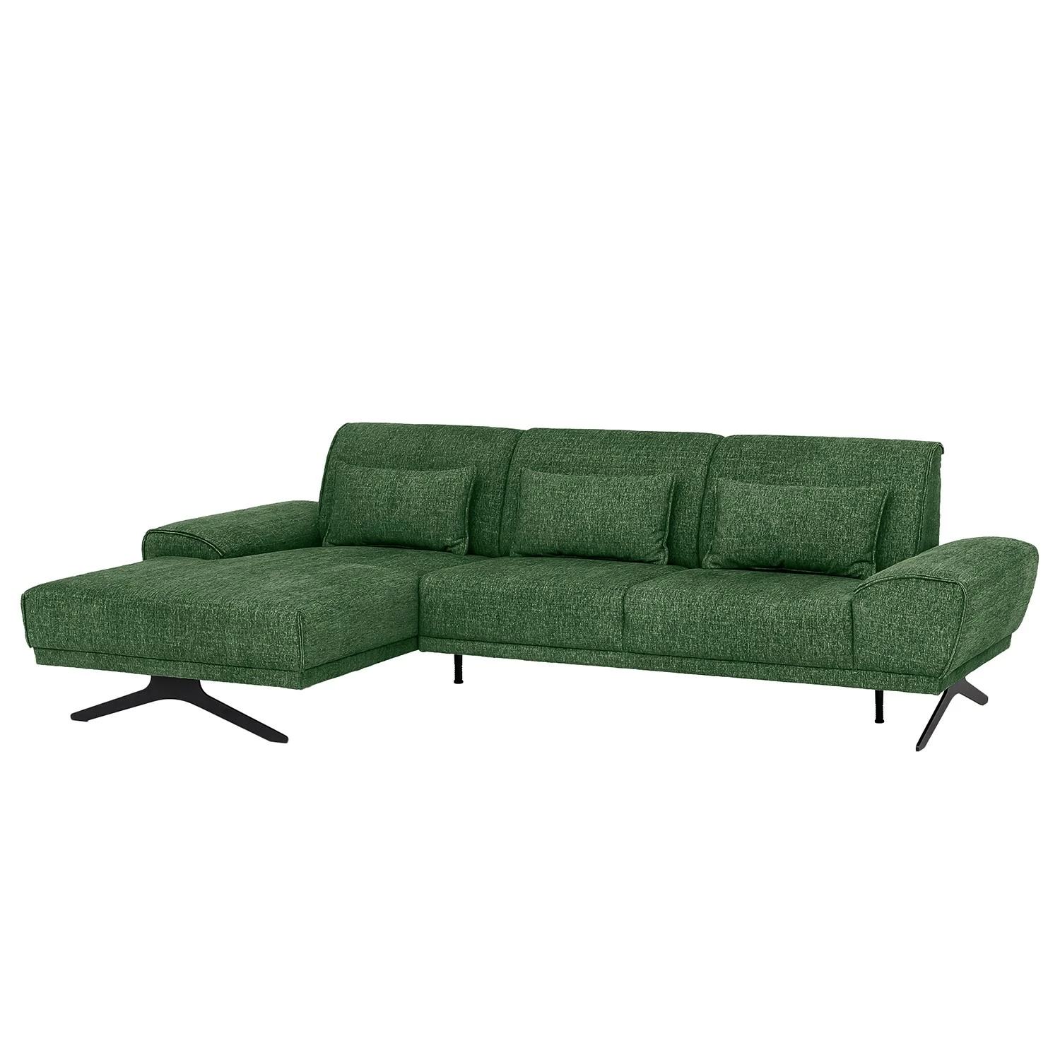 Fredriks Ecksofa Harwick - Webstoff - Webstoff Tose: Grün - Longchair davorstehend links 1 Fredriks Ecksofa Harwick - Webstoff - Webstoff Tose: Grün - Longchair davorstehend links
