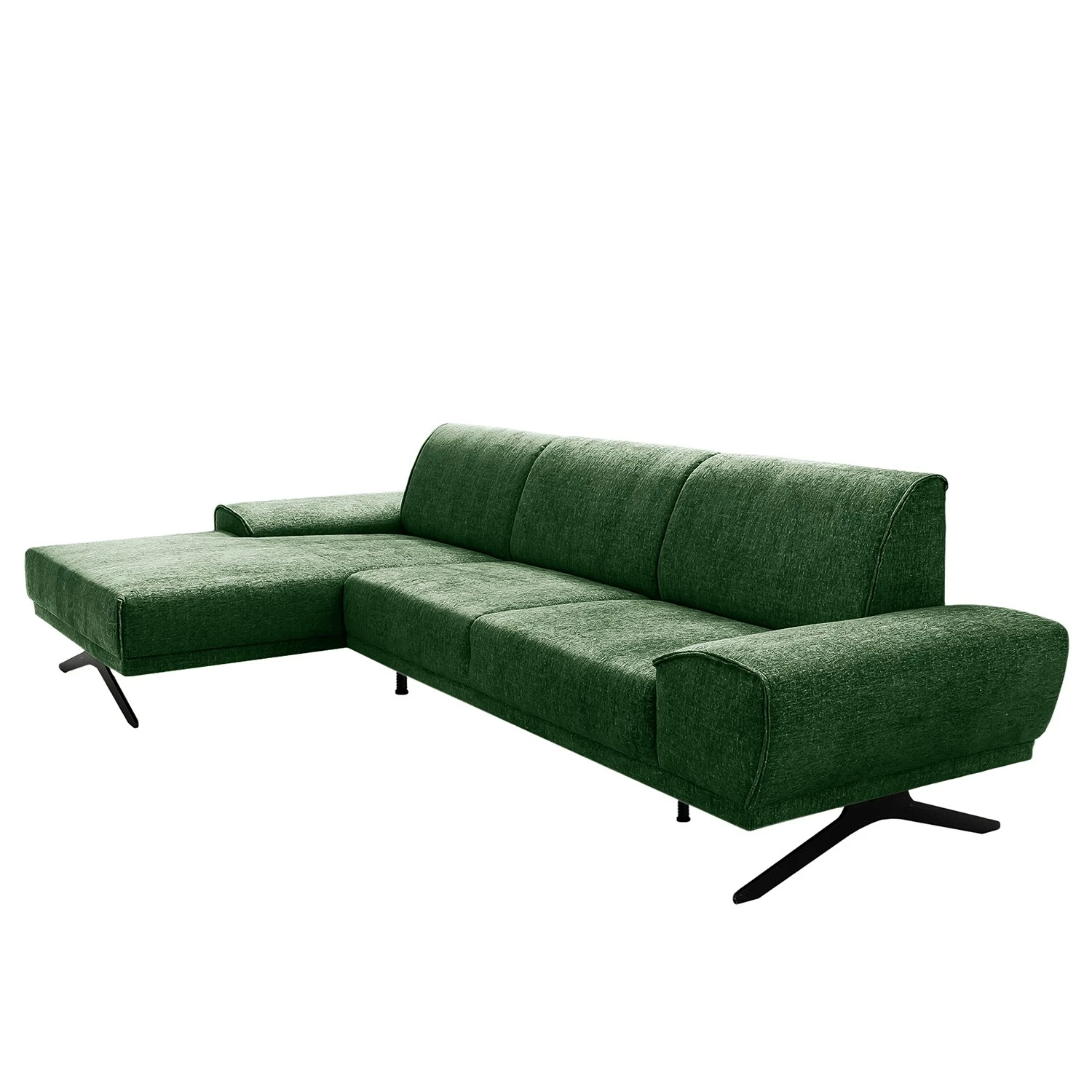 Fredriks Ecksofa Harwick - Webstoff - Webstoff Tose: Grün - Longchair davorstehend links 3 Fredriks Ecksofa Harwick - Webstoff - Webstoff Tose: Grün - Longchair davorstehend links – Bild 3