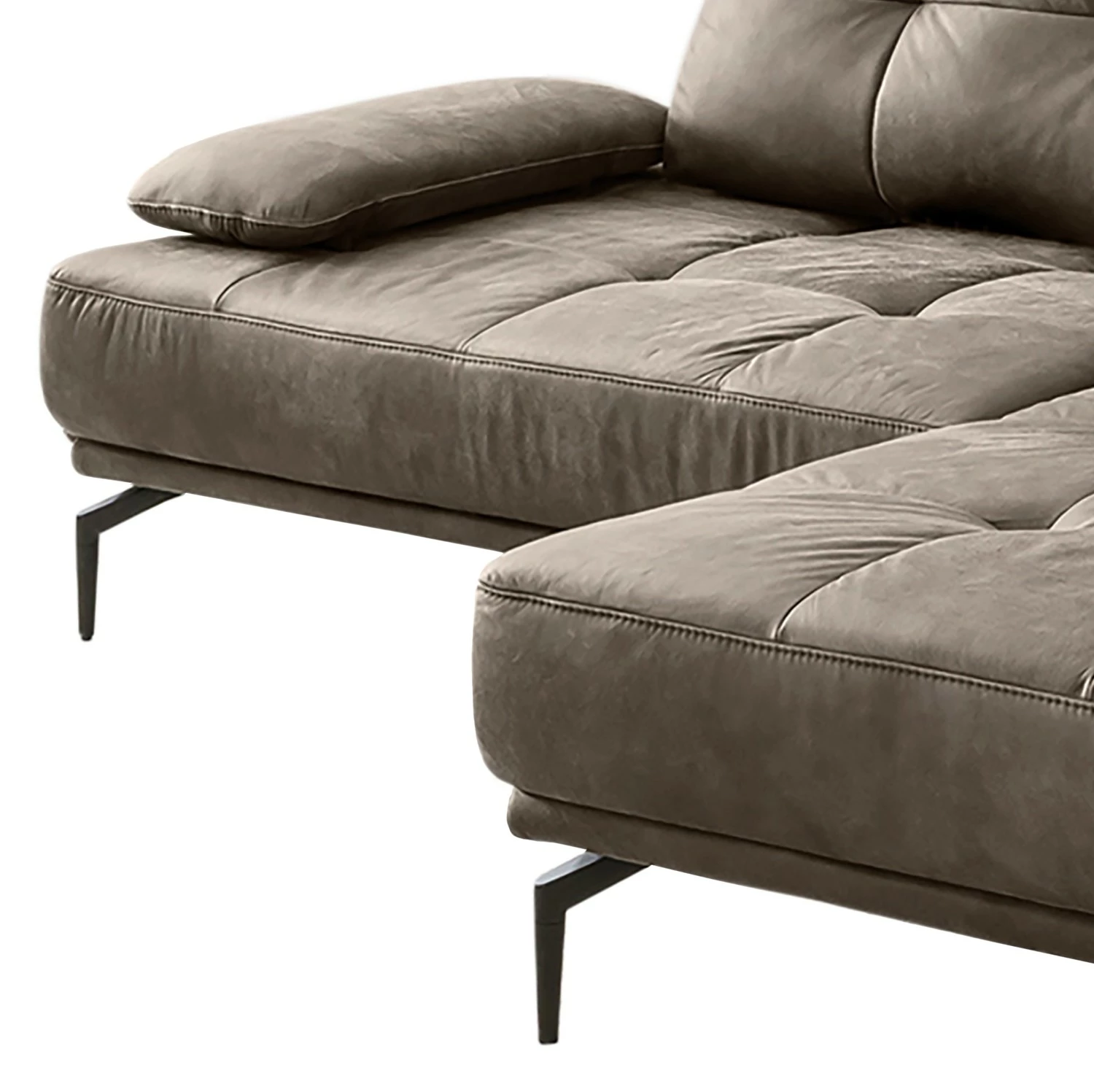 Fredriks Ecksofa Linville - Microfaser Torne: Havanna - Breite: 258 cm - Longchair davorstehend rechts - Ohne Kopfstütze 10 Fredriks Ecksofa Linville - Microfaser Torne: Havanna - Breite: 258 cm - Longchair davorstehend rechts - Ohne Kopfstütze – Bild 10
