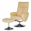 Modoform Relaxsessel Vincenzo - Echtleder / Kunstleder - Creme