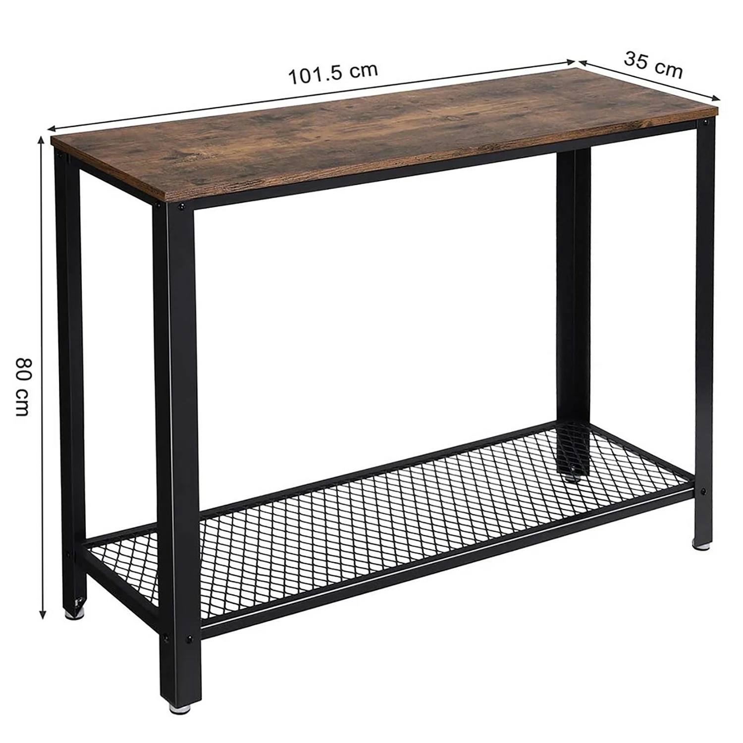 Red Living Konsolentisch Morristown I - Braun / Schwarz 7 Red Living Konsolentisch Morristown I - Braun / Schwarz – Bild 7