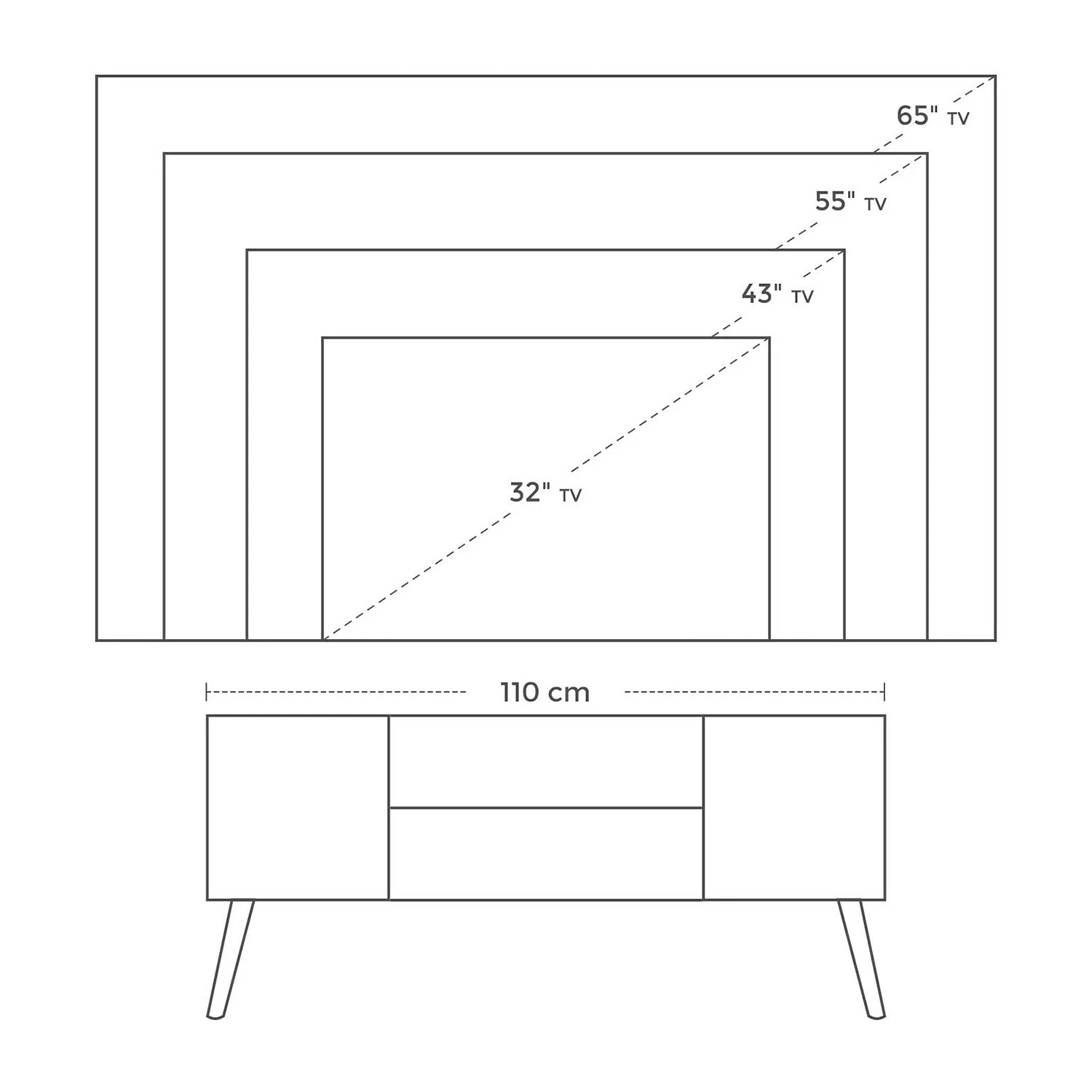 Red Living TV-Lowboard Hickling I - Braun / Gummibaum 8 Red Living TV-Lowboard Hickling I - Braun / Gummibaum – Bild 8