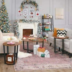 Red Living Beistelltisch Hexton - Braun / Schwarz -WOHNZIMMERMÖBEL Verkäufe 1000225811 200914 06120200025 MOOD DETAILS P000000001000225811 mood