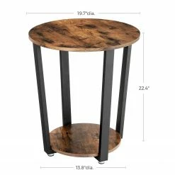 Red Living Beistelltisch Hexton - Braun / Schwarz -WOHNZIMMERMÖBEL Verkäufe 1000225811 200914 06120500029 SKETCH DETAILS P000000001000225811 sketch