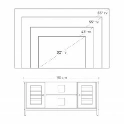 Red Living TV-Lowboard Condover II - Braun / Schwarz 13 Red Living TV-Lowboard Condover II - Braun / Schwarz -WOHNZIMMERMÖBEL Verkäufe 1000225821 200914 06125600102 SKETCH DETAILS P000000001000225821 sketch