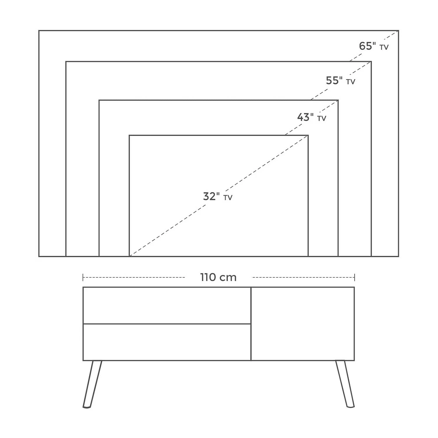 Red Living TV-Lowboard Hickling II - Braun / Gummibaum 7 Red Living TV-Lowboard Hickling II - Braun / Gummibaum – Bild 7
