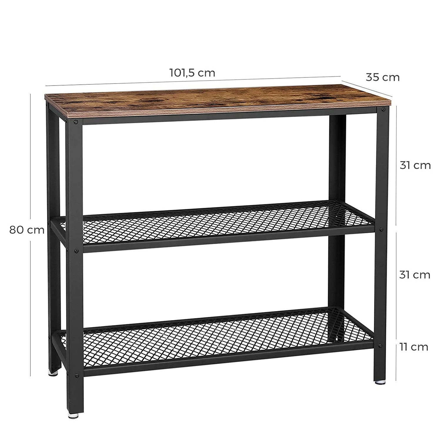 Red Living Konsolentisch Morristown II - Braun / Schwarz 7 Red Living Konsolentisch Morristown II - Braun / Schwarz – Bild 7