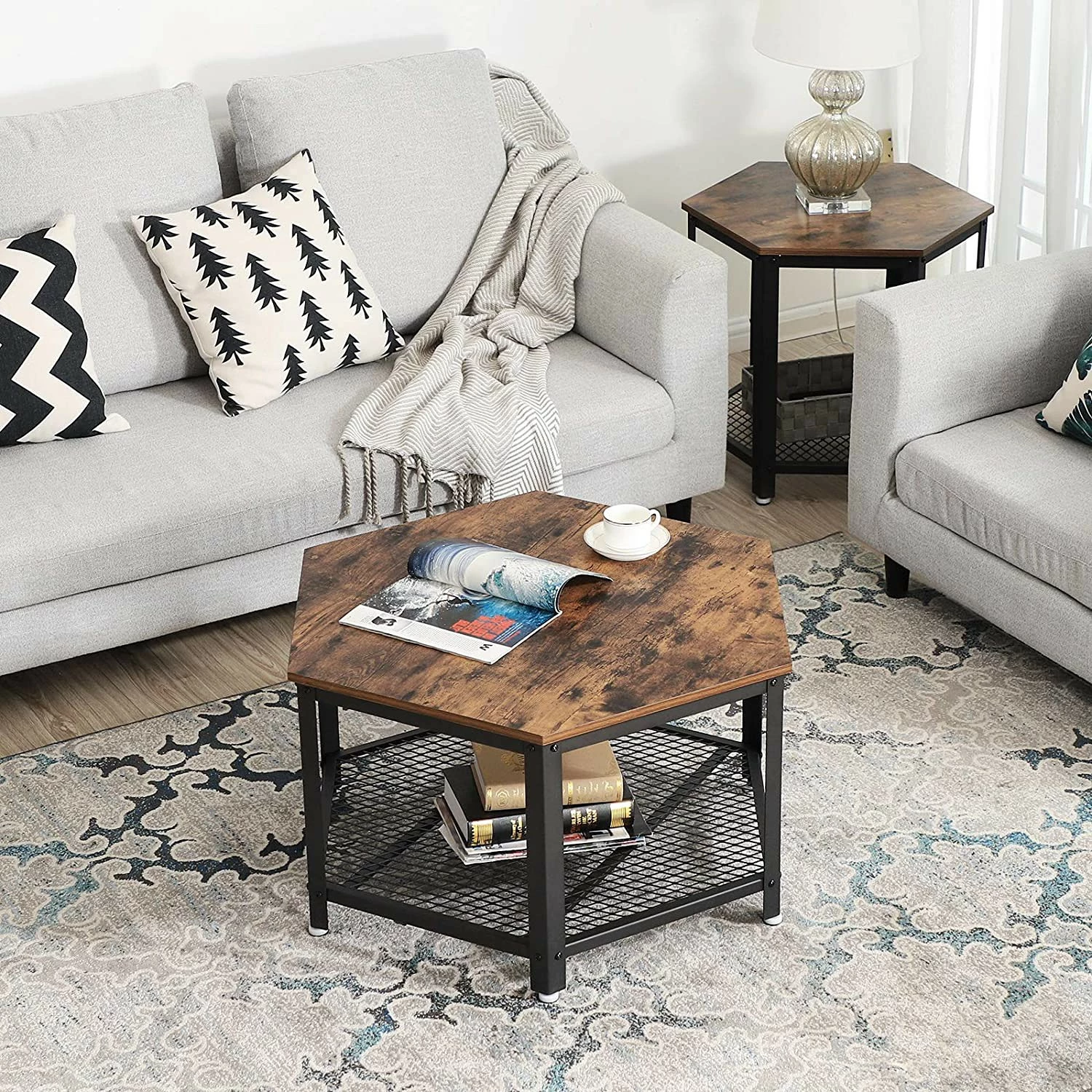 Red Living Couchtisch Morristown - Braun / Schwarz 4 Red Living Couchtisch Morristown - Braun / Schwarz – Bild 4