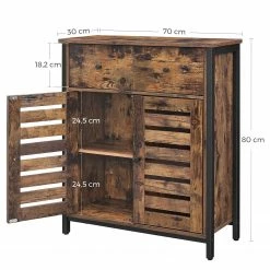 Red Living Kommode Condover III - Braun / Schwarz -WOHNZIMMERMÖBEL Verkäufe 1000225838 200914 06141800207 SKETCH DETAILS P000000001000225838 sketch