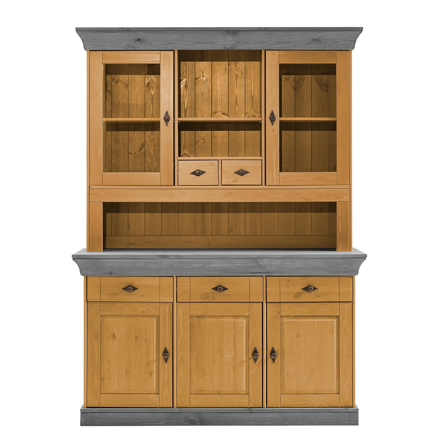 Maison Belfort Buffet Bergen I - Kiefer massiv - Kiefer Laugenfarbig / Kiefer Grau 1 Maison Belfort Buffet Bergen I - Kiefer massiv - Kiefer Laugenfarbig / Kiefer Grau