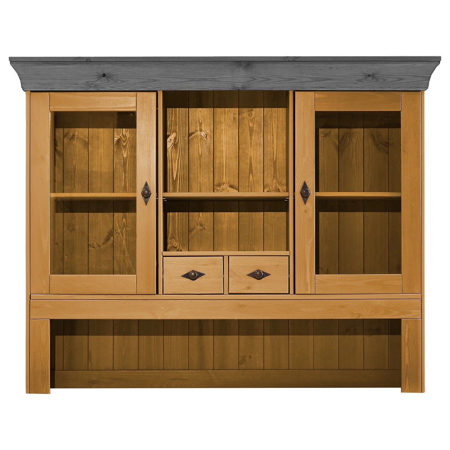 Maison Belfort Buffet Bergen I - Kiefer massiv - Kiefer Laugenfarbig / Kiefer Grau 2 Maison Belfort Buffet Bergen I - Kiefer massiv - Kiefer Laugenfarbig / Kiefer Grau – Bild 2