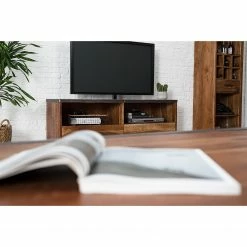 Ars manufacti TV-Lowboard Mackz I - Akazie massiv - Akazie Dunkel / Antik Schwarz -WOHNZIMMERMÖBEL Verkäufe 1000226069 220126 155500000022 MOOD DETAILS P000000001000226069 mood