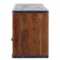 Ars manufacti TV-Lowboard Mackz I - Akazie massiv - Akazie Dunkel / Antik Schwarz -WOHNZIMMERMÖBEL Verkäufe 1000226069 220127 084010000040 DETAILS P000000001000226069