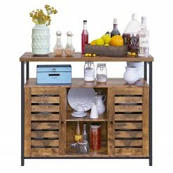 Red Living Kommode Condover VI - Braun / Schwarz -WOHNZIMMERMÖBEL Verkäufe 1000226149 200921 14271400382 DETAILS P000000001000226149