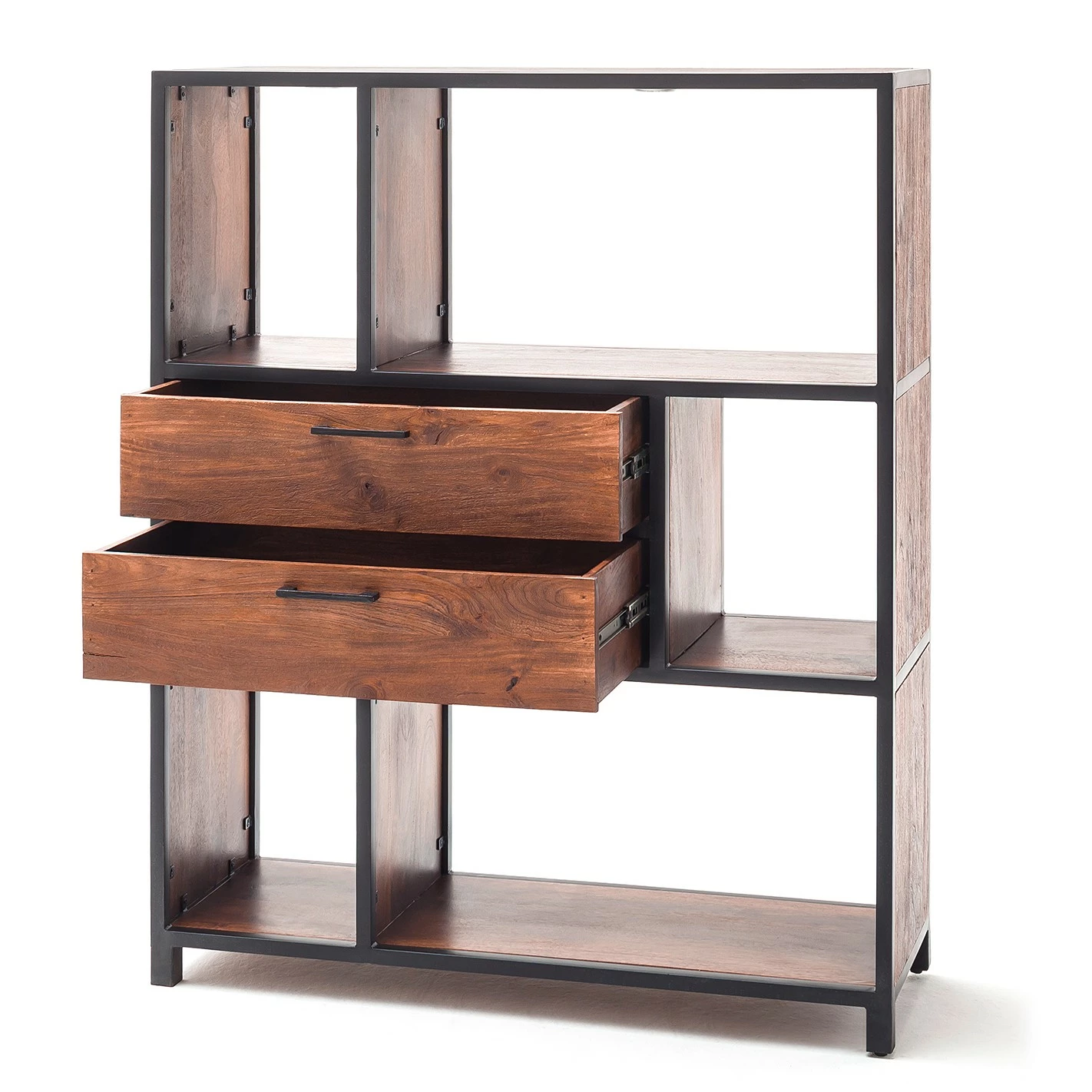 Ars manufacti Regal Moboki - Mango massiv / Metall - Mango Dunkel / Schwarz 3 Ars manufacti Regal Moboki - Mango massiv / Metall - Mango Dunkel / Schwarz – Bild 3