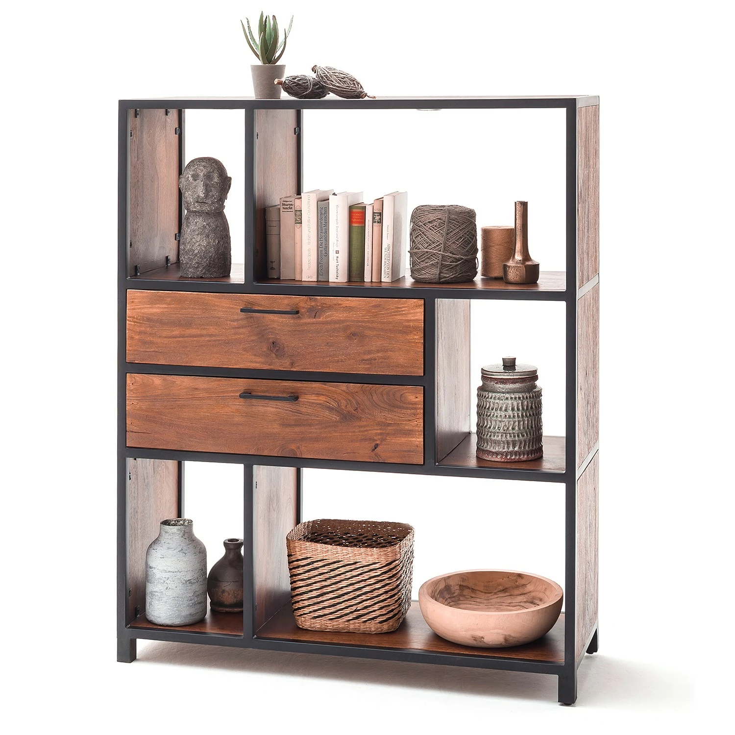 Ars manufacti Regal Moboki - Mango massiv / Metall - Mango Dunkel / Schwarz 6 Ars manufacti Regal Moboki - Mango massiv / Metall - Mango Dunkel / Schwarz – Bild 6