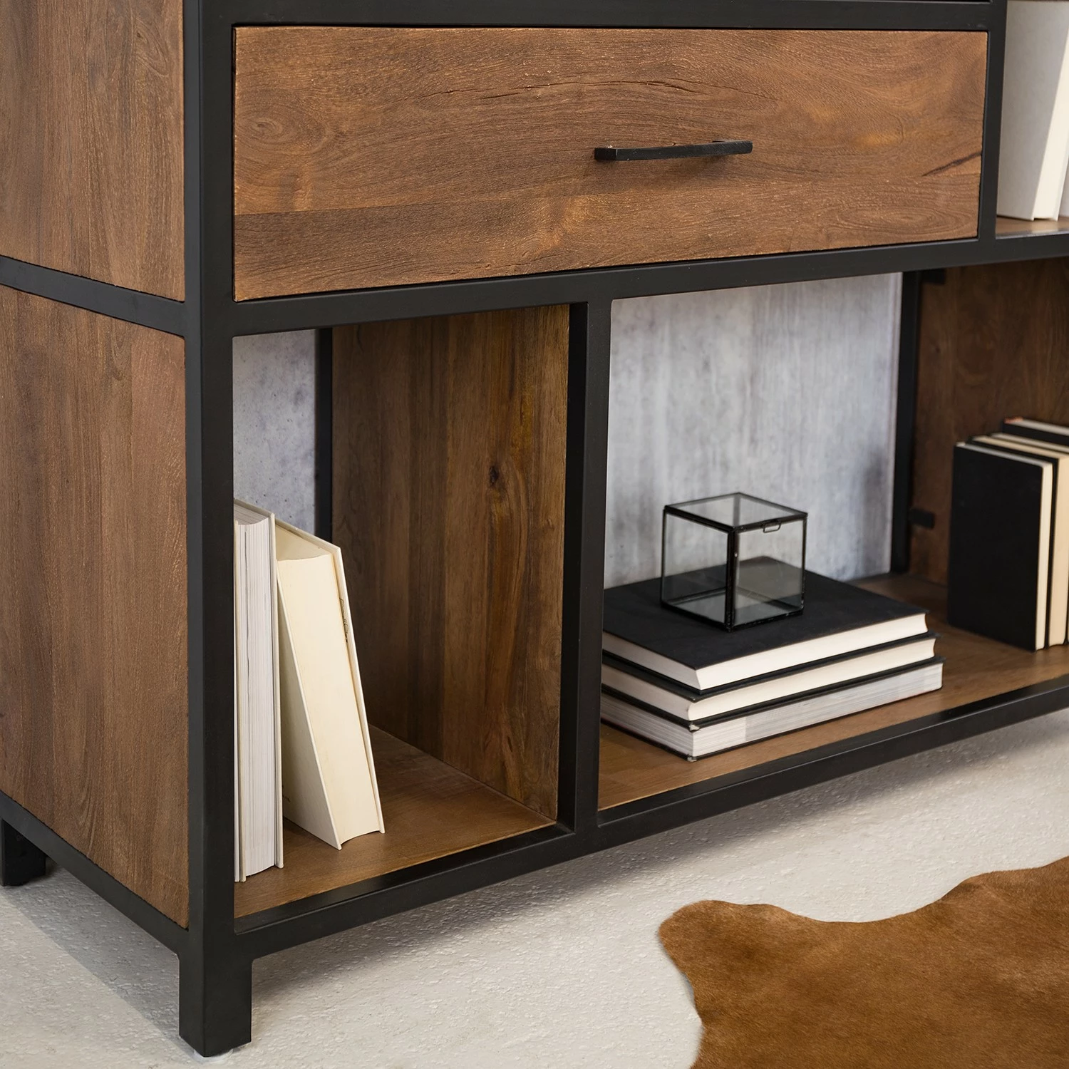 Ars manufacti Regal Moboki - Mango massiv / Metall - Mango Dunkel / Schwarz 12 Ars manufacti Regal Moboki - Mango massiv / Metall - Mango Dunkel / Schwarz – Bild 12