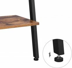 Red Living Leiterregal Crosshill II - Braun / Schwarz -WOHNZIMMERMÖBEL Verkäufe 1000226190 200922 17383700068 DETAILS P000000001000226190