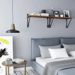 Red Living Wandregal Litchfield (2er-Set) - Braun / Schwarz -WOHNZIMMERMÖBEL Verkäufe 1000226204 200922 17385700115 DETAILS P000000001000226204