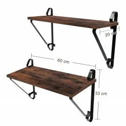 Red Living Wandregal Litchfield (2er-Set) - Braun / Schwarz -WOHNZIMMERMÖBEL Verkäufe 1000226204 200922 17385800117 SKETCH DETAILS P000000001000226204 sketch