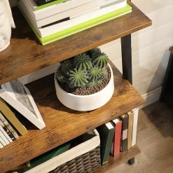 Red Living Leiterregal Crosshill I - Braun / Schwarz -WOHNZIMMERMÖBEL Verkäufe 1000226210 200922 17391000150 MOOD DETAILS P000000001000226210 mood