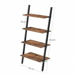 Red Living Leiterregal Crosshill I - Braun / Schwarz -WOHNZIMMERMÖBEL Verkäufe 1000226210 200922 17391200154 SKETCH DETAILS P000000001000226210 sketch