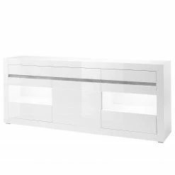 Loftscape Sideboard Cape Ann II - Hochglanz Weiß / Matt Weiß