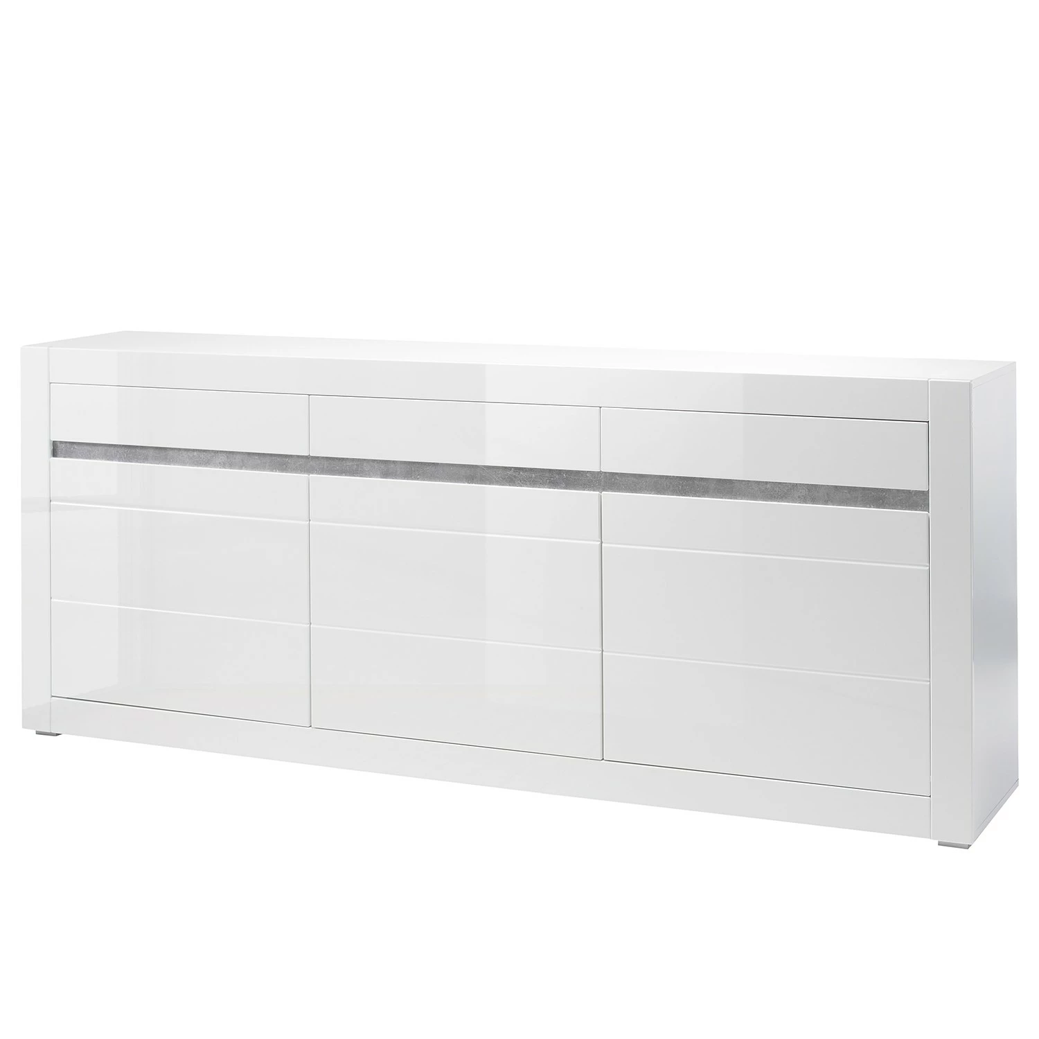 Loftscape Sideboard Cape Ann I - Hochglanz Weiß / Matt Weiß 1 Loftscape Sideboard Cape Ann I - Hochglanz Weiß / Matt Weiß