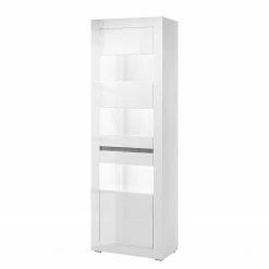 Loftscape Wohnwand Cape Ann I (4-teilig) - Hochglanz Weiß / Matt Weiß -WOHNZIMMERMÖBEL Verkäufe 1000226254 200923 15533900071 DETAILS P000000001000226254