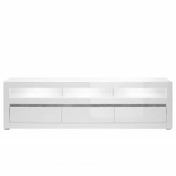 Loftscape Wohnwand Cape Ann II (2-teilig) - Hochglanz Weiß / Matt Weiß -WOHNZIMMERMÖBEL Verkäufe 1000226256 200923 15540000088 DETAILS P000000001000226256