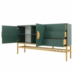 Tenzo Sideboard Scoop - Eiche teilmassiv - Dunkelgrün -WOHNZIMMERMÖBEL Verkäufe 1000226392 201006 12073800131 DETAILS P000000001000226392