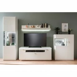 Loftscape Wohnwand Cassville I (4-teilig) - Matt Weiß / Anthrazit