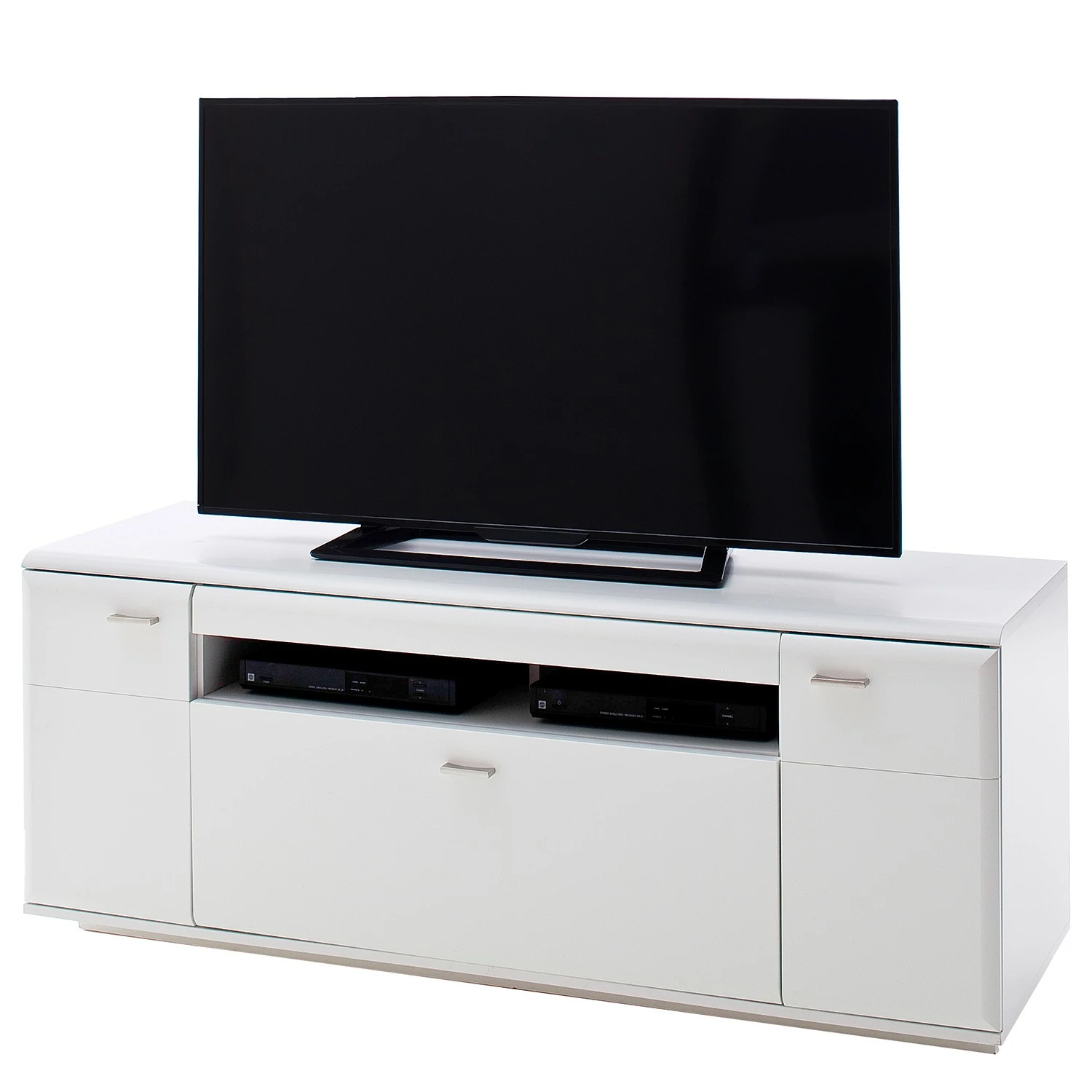 Loftscape Wohnwand Cassville I (4-teilig) - Matt Weiß / Anthrazit 8 Loftscape Wohnwand Cassville I (4-teilig) - Matt Weiß / Anthrazit – Bild 8